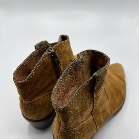 Madewell Sz 6.5 The Hailie Equestrian Brown Suede Boot Western Boho - Picture 13 of 16
